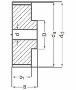 Aluminium T5 HTD Pilot Bore Timing Pulley