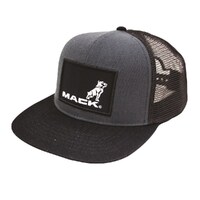 Mack Workwear Flat Brim Trucker Hat, Alloy/Black
