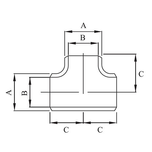 AAP Equal Tee Buttweld 304/304L SS Sch 10 - Picture 8 of 20