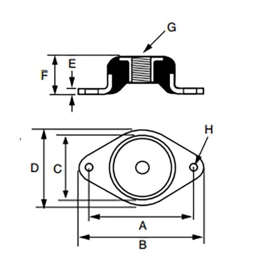 Mackay Light Duty Flange Isolator M114 - Picture 6 of 8