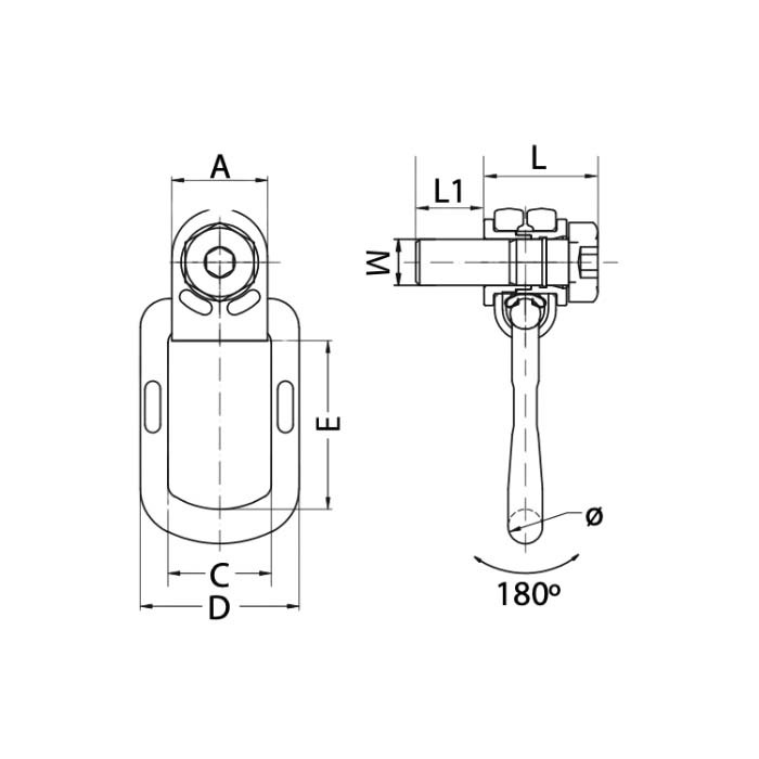 Austlift Large Swivel Eye Bolt - Picture 17 of 33