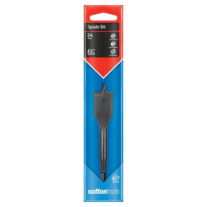 Sutton D5012400 24mm Spade Drill Bit Carbon Steel Carded Sutton Tools