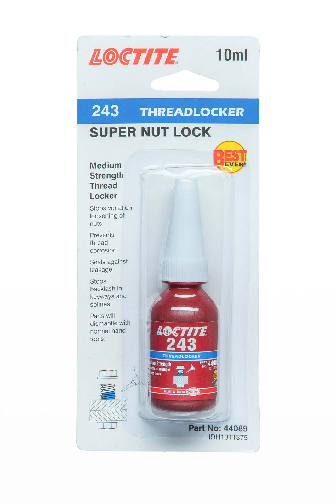 Loctite 243 Threadlocker 10ml