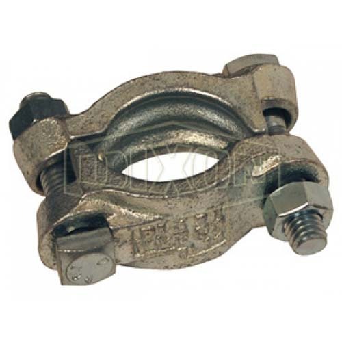 Dixon Double Bolt Clamp Without Saddles Plated Iron Hose OD 41.3 - 46mm