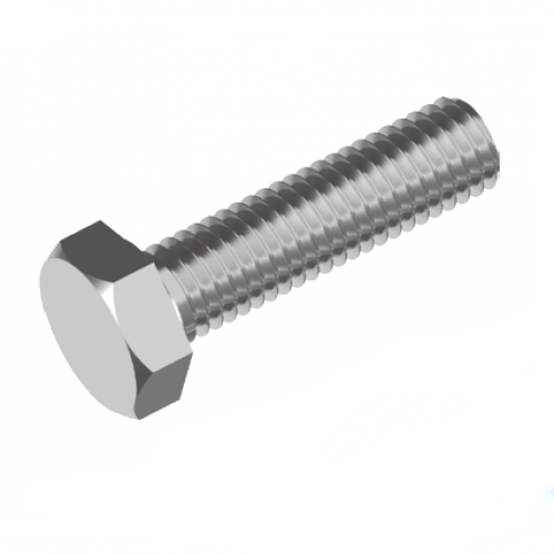 3/8 x 1" UNC 316 Stainless Steel Hex Set Screw / Bolt - Box of 100
