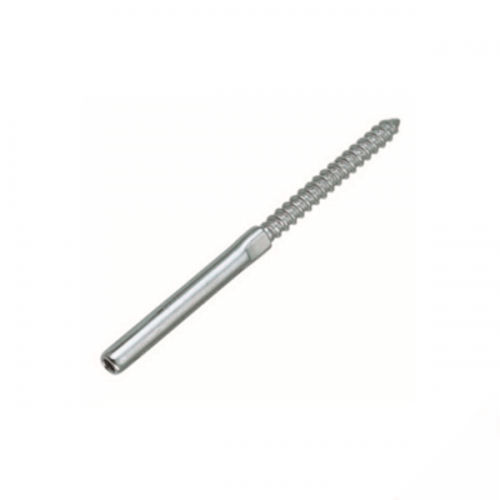 M6 (3.2) 316 Stainless Steel Left  Hand Thread Lag Swage Terminal  Box of 10