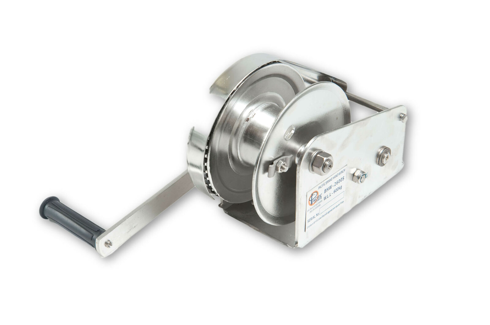 Stainless Steel Braked Hand Winch Boat Winch, Capacity: 545kg/1200 lbs