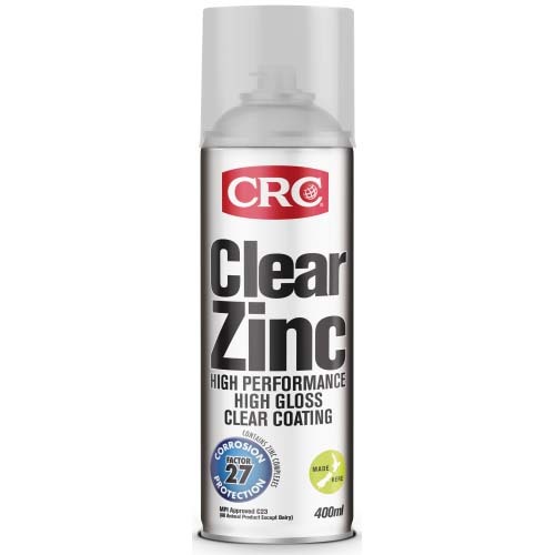 CRC Clear Zinc High Performance High Gloss Clear Coating 2102 - 400ml