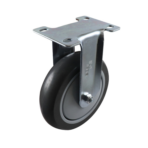 EasyRoll 125mm Urethane Fixed Plate Mount Castor G6 100 kg  G63AZ45K125