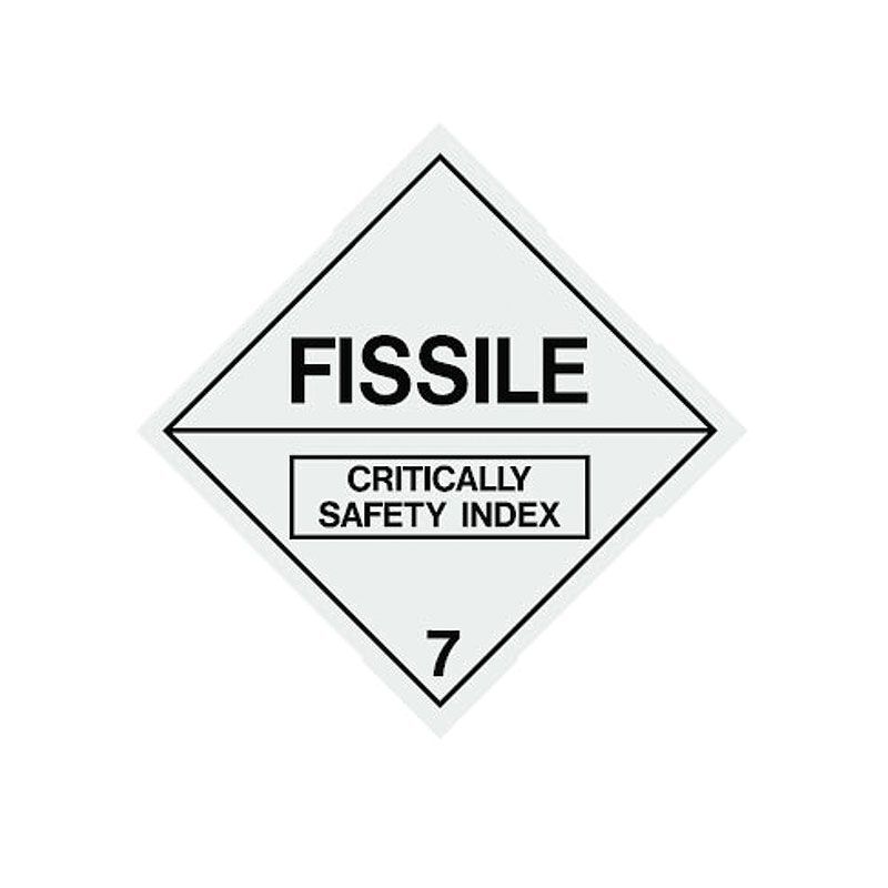 Brady Dangerous Goods Label - Fissile 7 25 x 25mm Paper, 1000/Pack