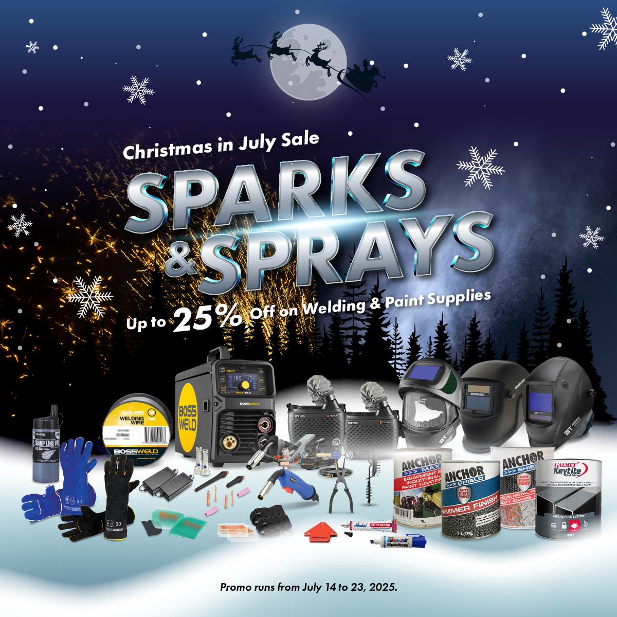 Christmas in July Welding Sale – Up to 25% Off