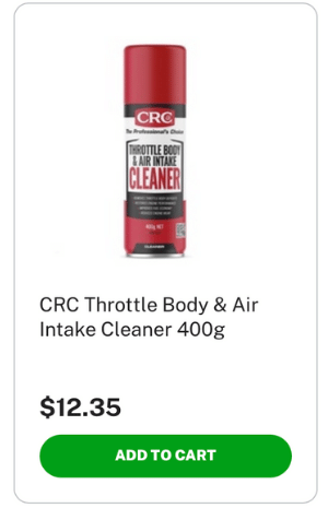 crc throttle body and air intake cleaner