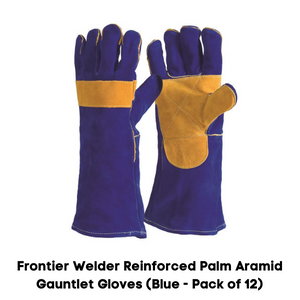Frontier Welder Reinforced Palm Aramid Gauntlet Gloves