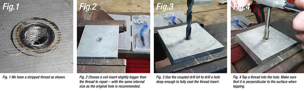 steps to deal with stripped threads