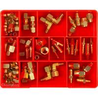 Champion CA134 Brass Adaptor Fittings Assortment Kit - 100 Pieces