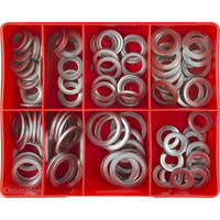 Champion CA1790 Sump Plug Washer Aluminium Assortment Kit - 100 Pieces