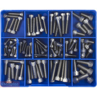 Champion CA1818 Socket Head Cap Screw BSW - 316/A4 Kit, 90 Pcs