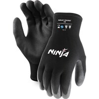 Pack of 12 - Ninja HPT Ice Superior Grip Thermal Resistant Gloves, Black, Large