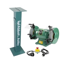 200mm /8" Bench Grinder With E-Stop & Pedestal, 600W