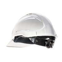 Pack of 10 - Frontier Tuffgard Vented Hard Hat W/ Ratchet Harness White, One Size Fits All