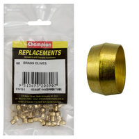 Champion C1412-3 Brass Olive 103 Suit 1/4" Copper Tube - 60/Pack