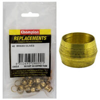 Champion C1412-5 Brass Olive 105 Suit 3/8" Copper Tube - 40/Pack