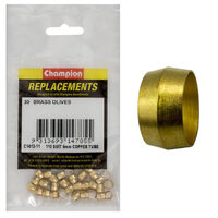 Champion C1412-11 Brass Olive 110 Suit 6mm Copper Tube - 30/Pack