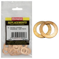 Champion C1660-5 Metric Copper Washer 12mm x 22mm - 35/Pack