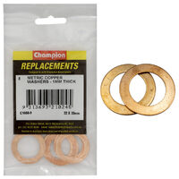 Champion C1660-9 Metric Copper Washer 22mm x 35mm - 5/Pack