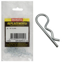 Champion C1745-2 R-Clip 3/16 to 1/4" Shaft - 20/Pack