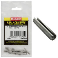 Champion C1815-3 Roll Pin Metric Stainless 2.5 x 26mm - 20/Pack