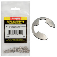 Champion C1824-3 Stainless Steel E Type Circlip 5mm - 50/Pack