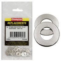 Champion C1830-4 Flat Washer Stainless Steel 1/4 x 9/16" - 30/Pack