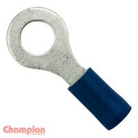 Champion 23-10 Crimp Terminal Ring 10mm Blue - 100/Pack
