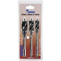 Bordo 2673-S1 16-25mm Quad Max Drill Wood Cutter Set, 3pieces