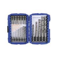 Bordo 2206-S2 Impact Power Bit & HSS Hex Shank Jobber Drill, 23pieces