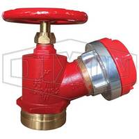 Dixon Fire Hydrant Landing Valve 3" Roll Grooved/ BSP Threaded x Storz 45°