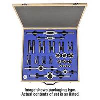 Goliath ETDS28 1/4" - 1/2" BSW Tap and Die Set - HSS