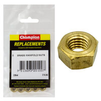 Champion C95-4 Manifold Nut Brass 5/16" UNC - 5/Pack