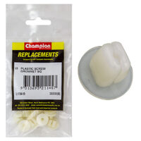 Champion C1735-13 Screw Grommet 9 x 17mm, Screw Size 4.8mm Clear - 10/Pack