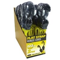 SmartStraps Flat Strap Bungee Cord Yellow 122cm - 2/Pack