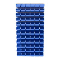 Ezylok LP5 Louvred Panel & 72 Pieces Size 5 Plastic Bin - Mixed Colour