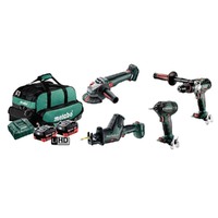 Metabo MET18BL4SB2HD5.5EQ 18V 5.5Ah Cordless Brushless 4 Piece Kit - AU68402750