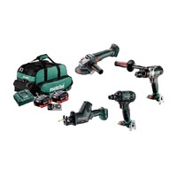 Metabo MET18BL4SB2HD5.5EV 18V 5.5Ah Cordless Brushless 4 Piece Kit - AU68403250