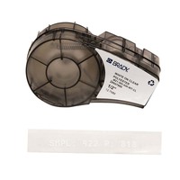 Brady M21-500-430-WT-CL B-430 Clear Polyester Label White on Clear 12.7mm x 6.4m