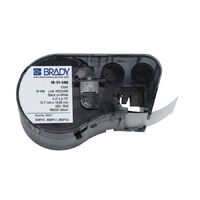 Brady M-11-498 B-498 Repositionable Vinyl Label Black on White 12.7 x 19.05mm