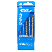 Sutton D2130005 Supabit Impact Metric Drill Set 2mm - 6mm HSS, 5Pieces