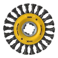 Alpha X-Lock 125mm Knotted Steel Wire Wheel Brush