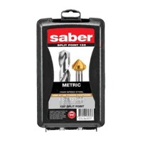 Saber 8002-M2-C17 19 Piece 1-10mm Bright HSS Jobber Drill Set Bonus 20mm Countersink