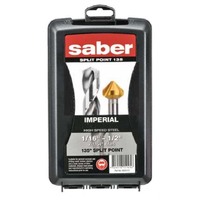 Saber 8003-F5-C17 21 Piece HSS Bright Finish Jobber Drill Set Bonus 20mm Countersink